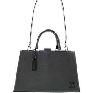 Louis Vuitton Epi Kleber Leather Shoulder Bag Black